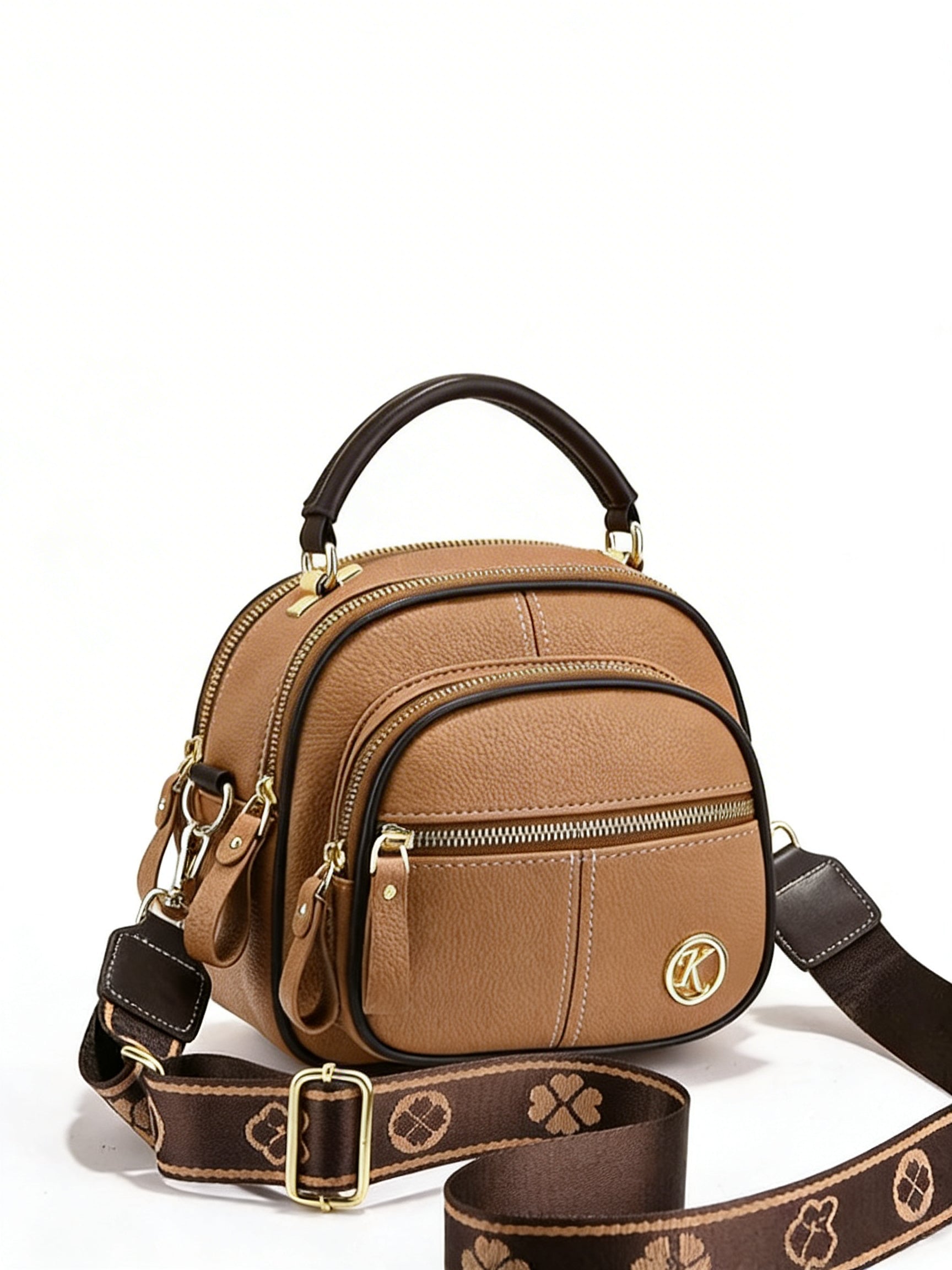 Maren | Women’s Crossbody Bag With Multiple Zipper Pockets And Defined Stitching | Urban