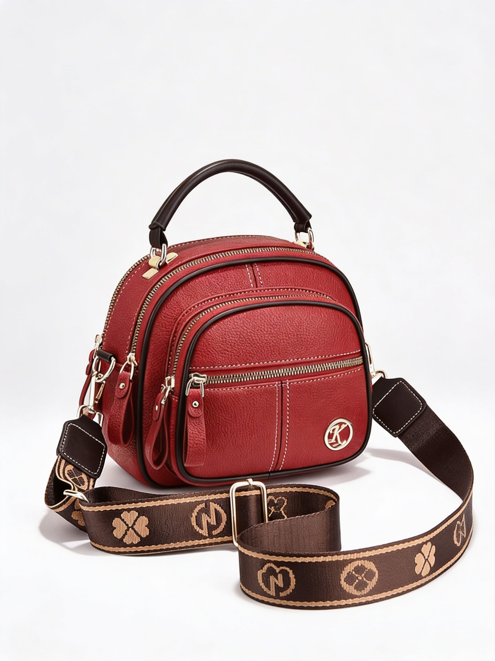 Maren | Women’s Crossbody Bag With Multiple Zipper Pockets And Defined Stitching | Urban