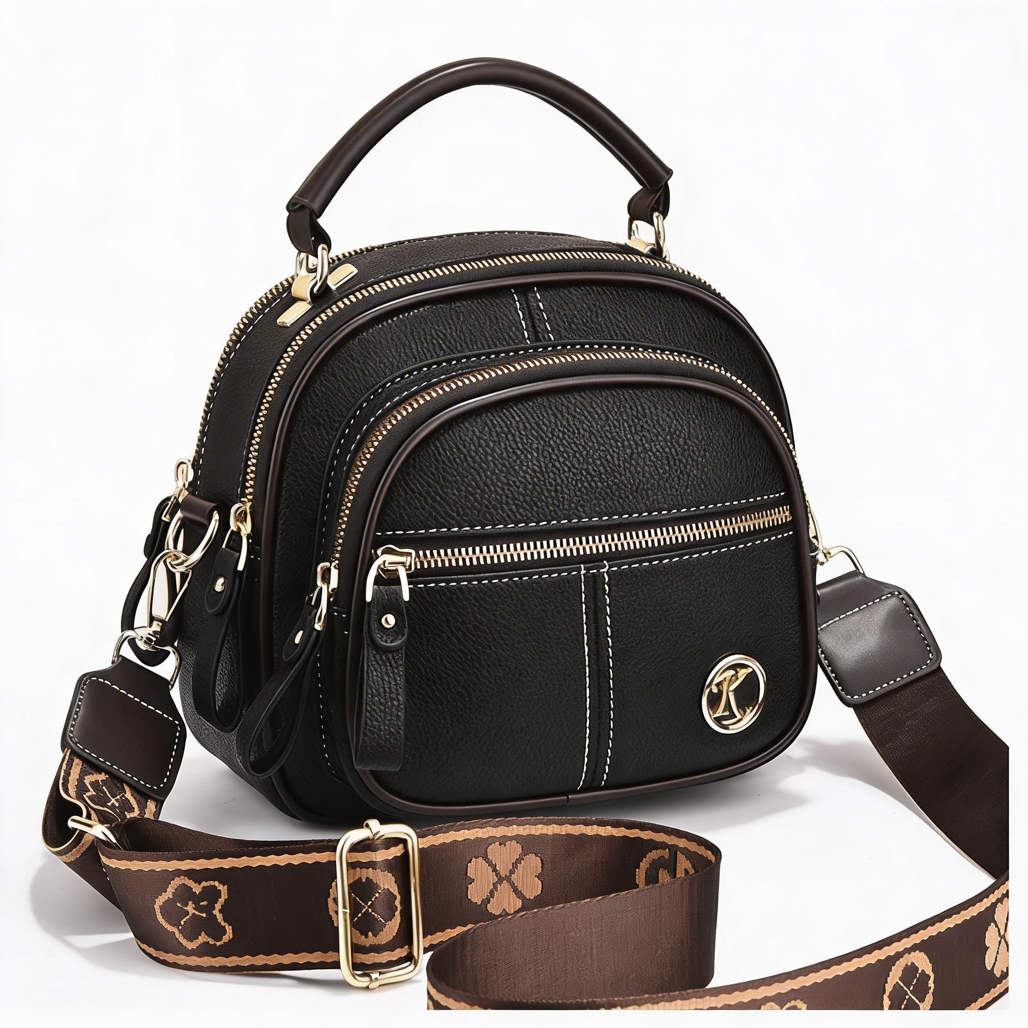 Maren | Women’s Crossbody Bag With Multiple Zipper Pockets And Defined Stitching | Urban