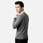 Mason | Men's Knit Cardigan With Long Sleeve And V Neck | Timeless