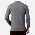 Mason | Men's Knit Cardigan With Long Sleeve And V Neck | Timeless