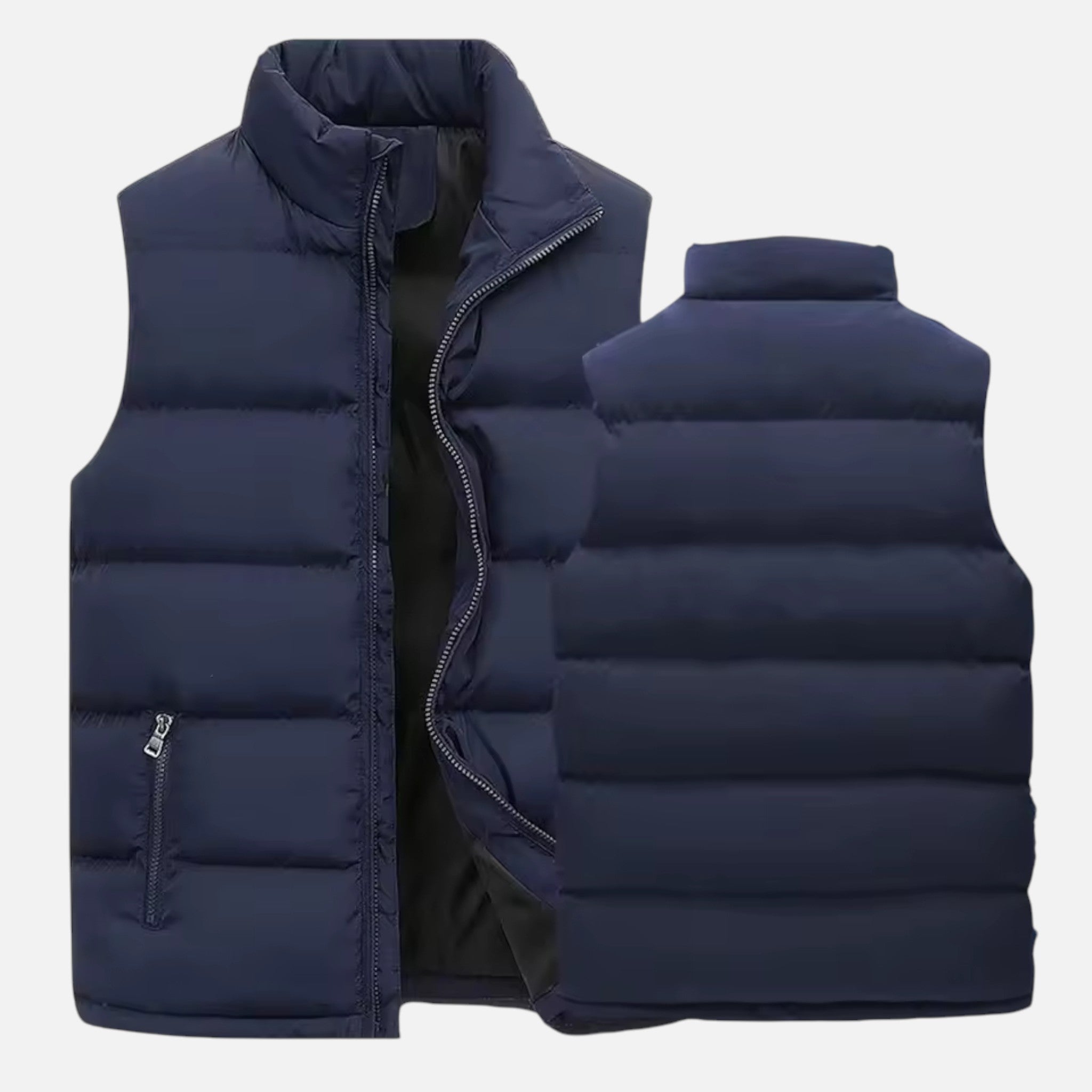Mason | Men's Quilted Waistcoat With Zip Closure And Pockets | Sporty