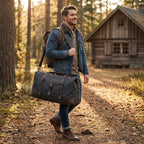 Mason | Unisex Duffel Bag With Front Flap Compartment And Buckle Strap | Functional