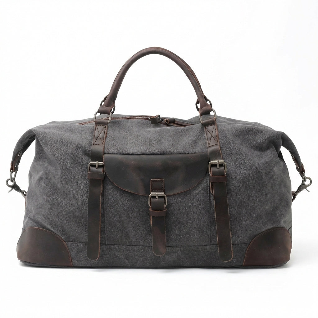 Mason | Unisex Duffel Bag With Front Flap Compartment And Buckle Strap | Functional