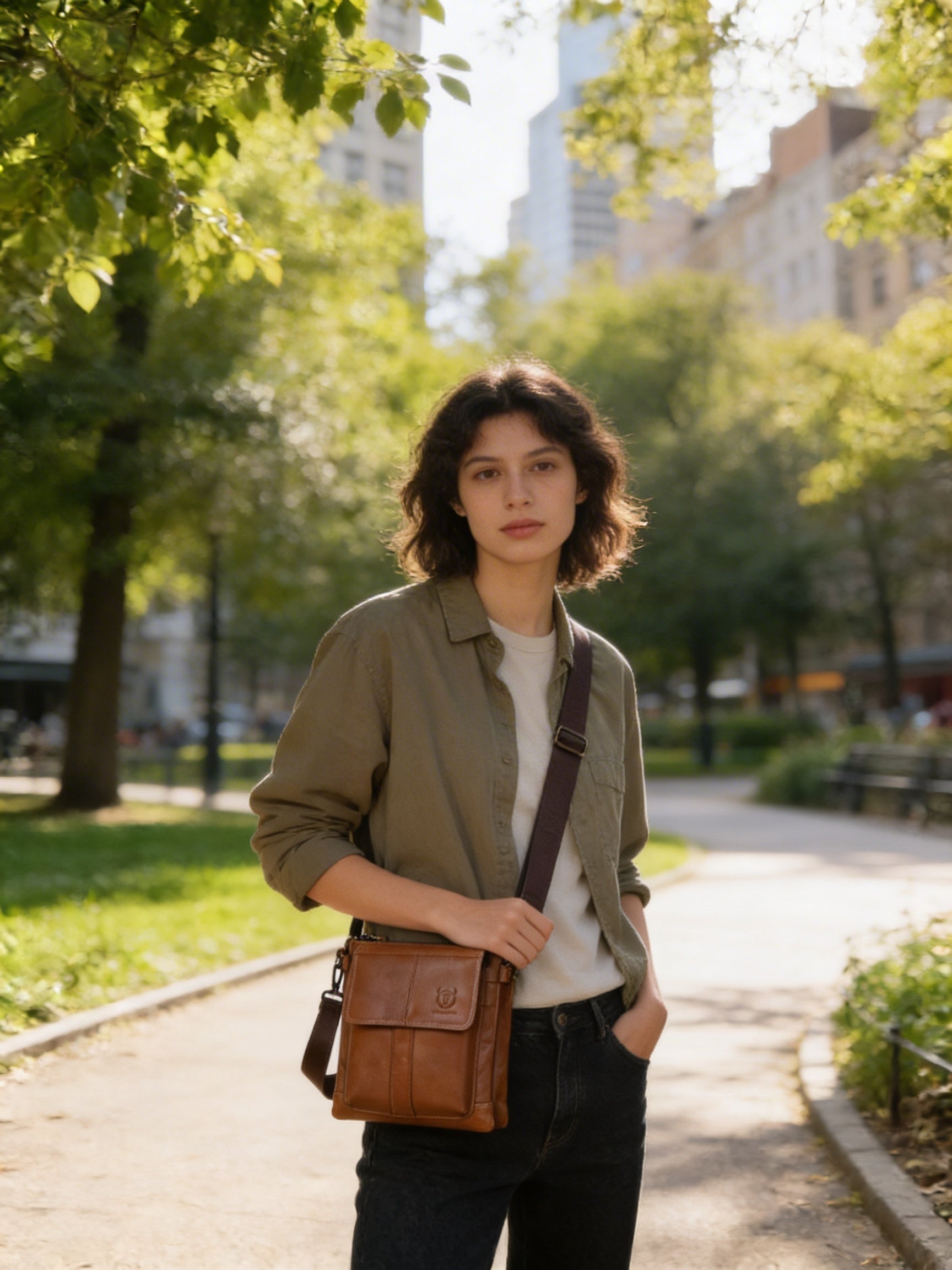 Noelle | Women’s Crossbody Bag With Sleek Flap Closure And Detailed Stitch Finish | Refined