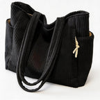 Noelle | Women’s Tote Bag With Soft Ribbed Texture And Handy Inner Pockets | Chic