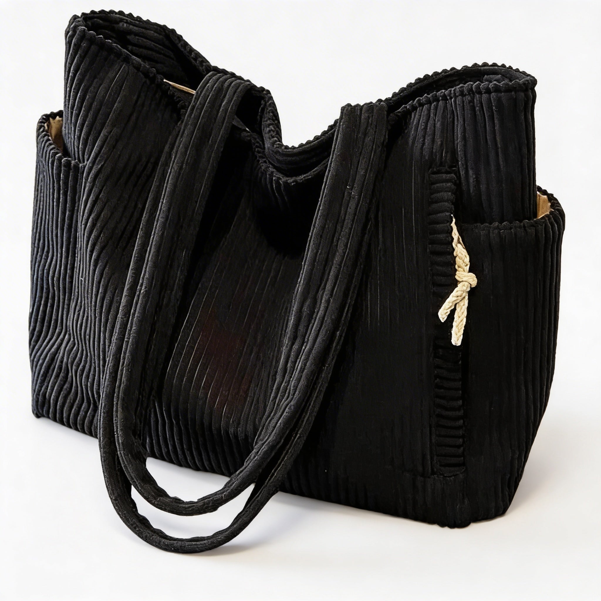 Noelle | Women’s Tote Bag With Soft Ribbed Texture And Handy Inner Pockets | Chic