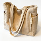 Noelle | Women’s Tote Bag With Soft Ribbed Texture And Handy Inner Pockets | Chic