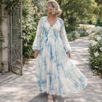 Nora | Women’s Formal Dress With Sheer Sleeves | Elegant