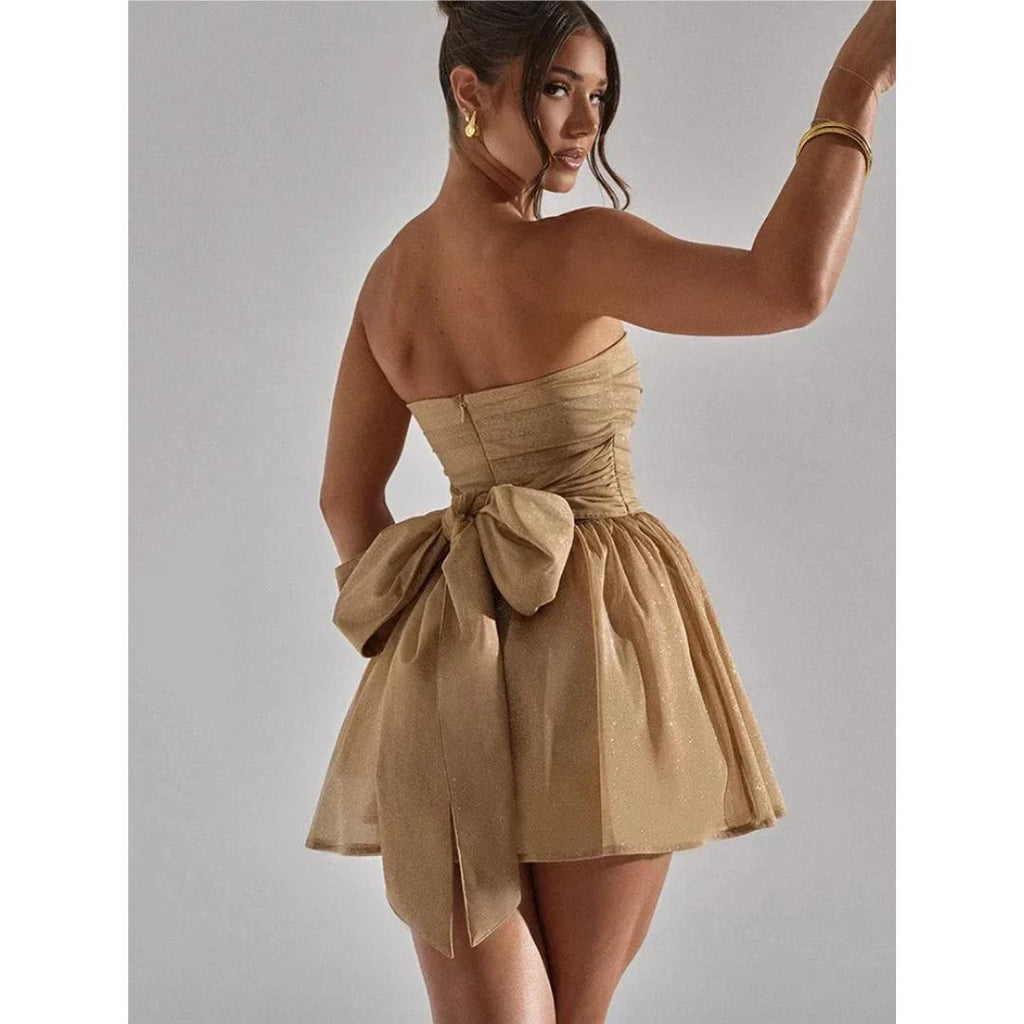 Nora | Women's Prom Dress With Strapless Neckline And Ruched Bodice