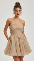 Nora | Women's Prom Dress With Strapless Neckline And Ruched Bodice