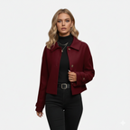 Olivia | Women's Button-Front Coat With Long Sleeve | Chic