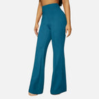 Olivia | Women's High-Waist Trousers With Pleats And Wide Leg | Elegant