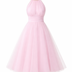 Pearlina | Women's Sparkle Dress With Mesh High Neck And Flared Silhouette | Elegant