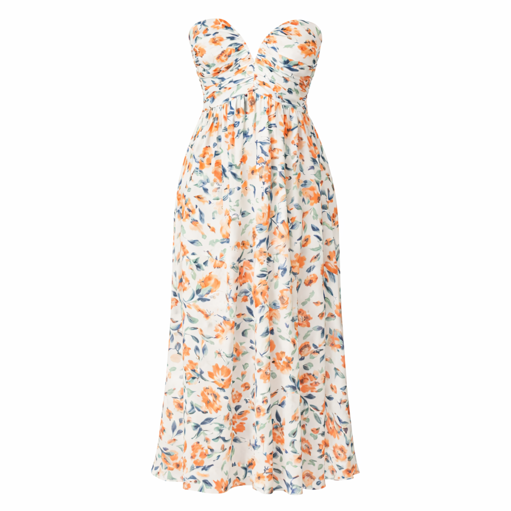 Penelope | Floral Graduation Dress for Women | Summer Halter Maxi