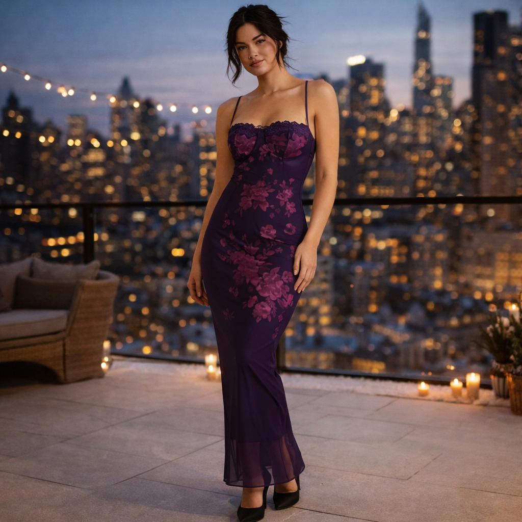 Peyton | Women Prom Dress With Sequin Bodice And Chiffon Skirt | Party Style GlamLooks