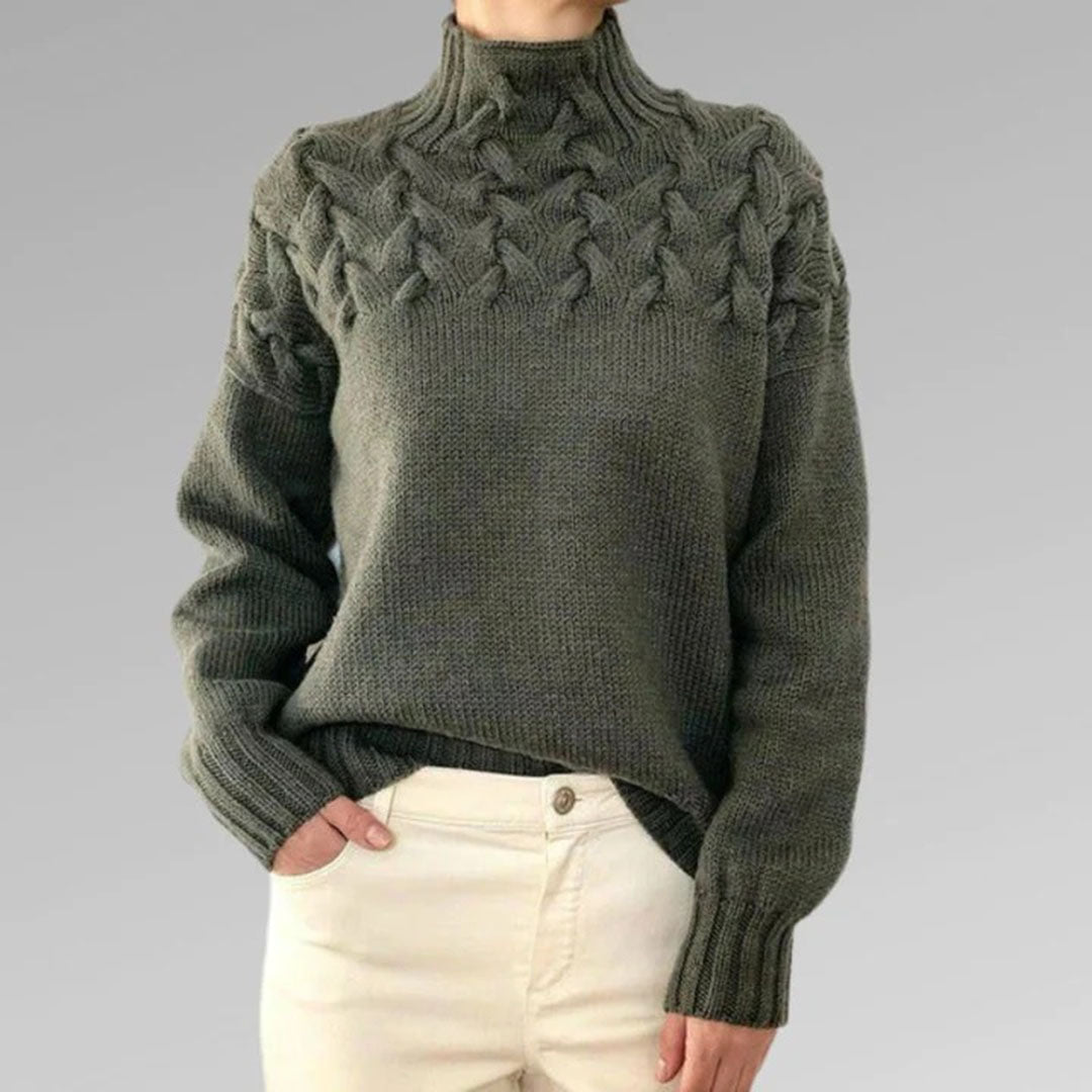 Juno | Blush Cable Knit Sweater