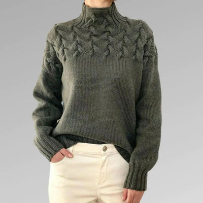 Juno | Blush Cable Knit Sweater