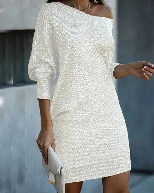 Seraphina | Women's Prom Dress Off-Shoulder Neckline With Sparkles