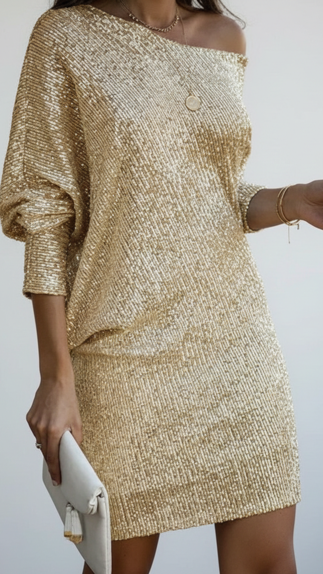 Seraphina | Women's Prom Dress Off-Shoulder Neckline With Sparkles