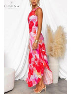 Seraphina | Women's Wedding Guest Dress With Asymmetric Neckline And Pleated Skirt