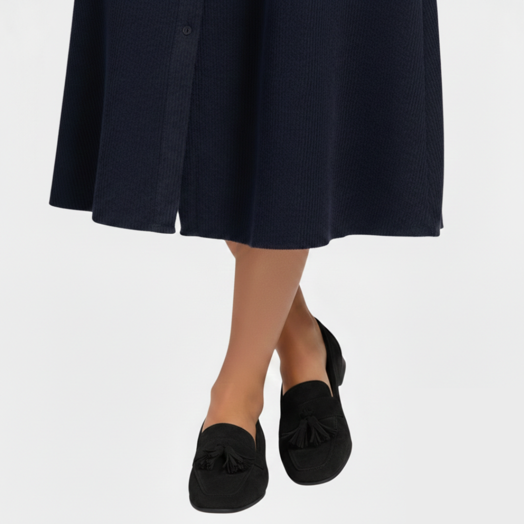 Seren | Women's Tassel Slip-On Flats With Slip On Design | Elegant