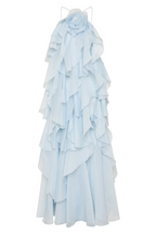 Selena | Women's Wedding Guest Dress With Strapless Neckline And Layered Ruffles