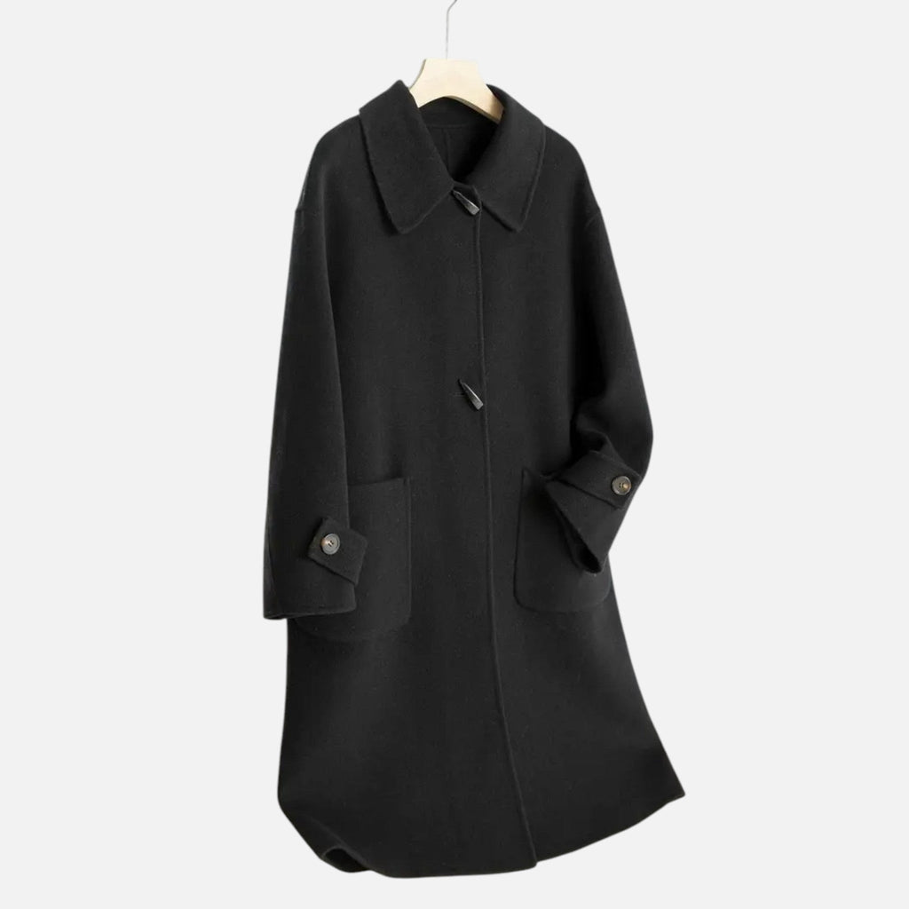 Sophia | Women's Trench Coat With Pockets And High Neck | Minimalist