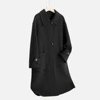 Sophia | Women's Trench Coat With Pockets And High Neck | Minimalist