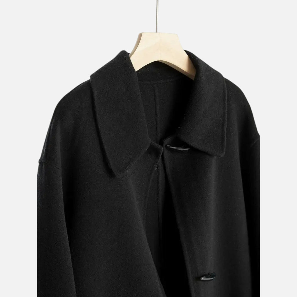 Sophia | Women's Trench Coat With Pockets And High Neck | Minimalist