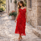 Susana | Women’s Graduation Dress With Ruffle Layers | Elegant