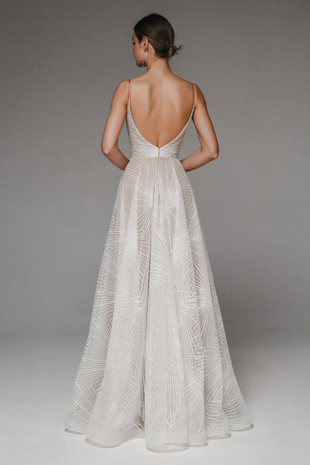 Thalassa | Women's Sparkle Dress With Floor Length Silhouette And Shimmer Pattern | Elegant