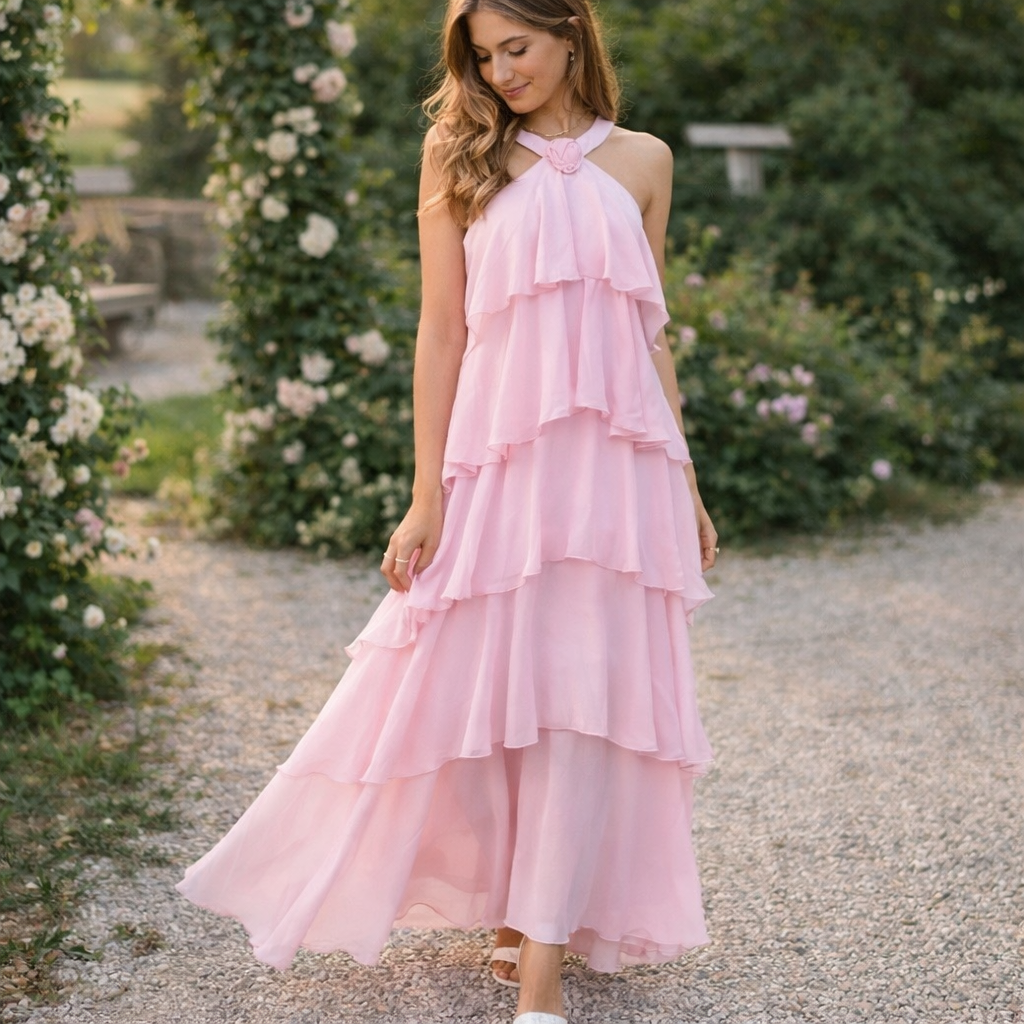 Valentina | Women’s Graduation Dress With Ruffle Layers | Elegant