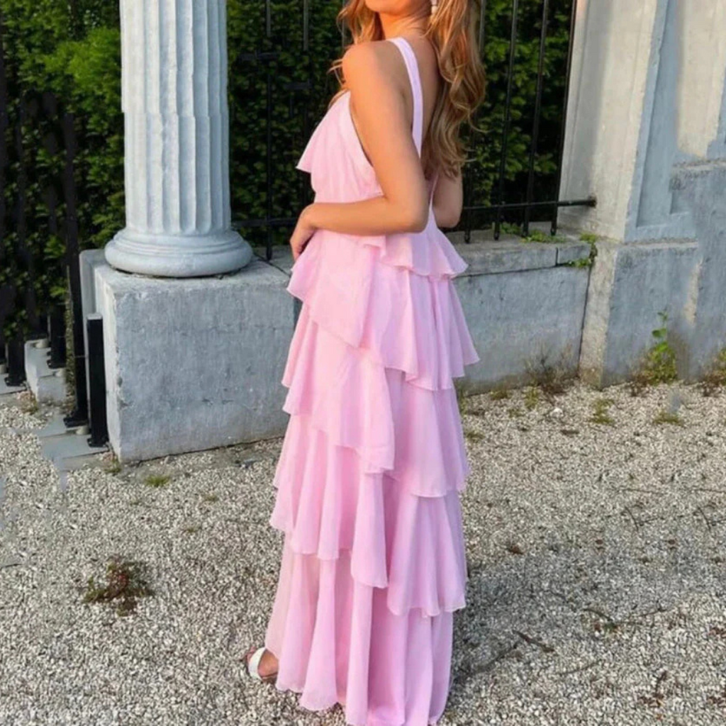 Valentina | Women’s Graduation Dress With Ruffle Layers | Elegant