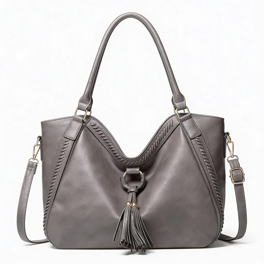 Vera | Women’s Crossbody Bag With Tassel Accent And Bold Stitch Detailing | Modern