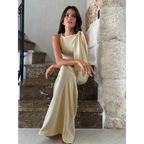 Vespera | Women’s Graduation Dress With One-Shoulder Bow | Elegant