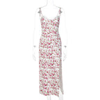 Willow | Floral Lace Graduation Dress for Women | Elegant Summer Split Gown