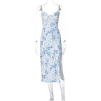 Willow | Floral Lace Graduation Dress for Women | Elegant Summer Split Gown