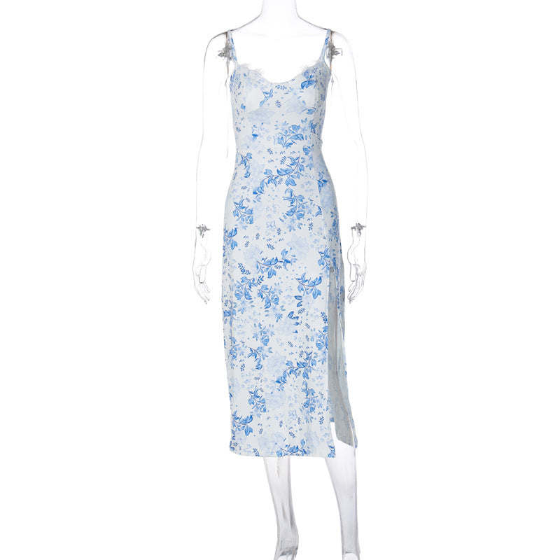Willow | Floral Lace Graduation Dress for Women | Elegant Summer Split Gown