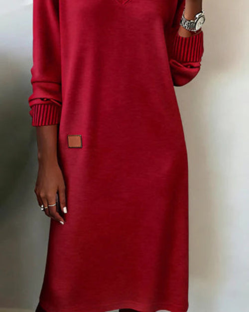 Bella™ | Ribbed Long Sweater Dress