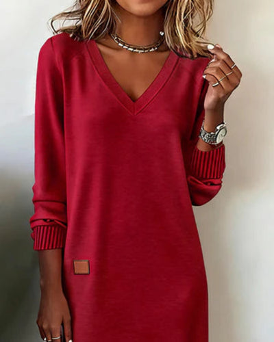 Bella™ | Ribbed Long Sweater Dress