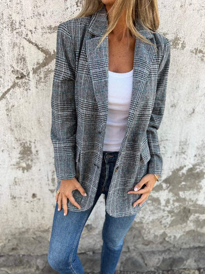 CHLOE™ | Casual Checked Blazer